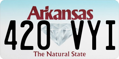 AR license plate 420VYI