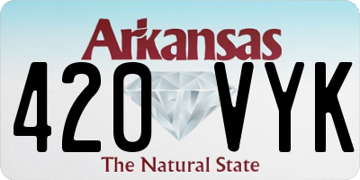 AR license plate 420VYK