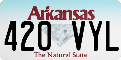 AR license plate 420VYL