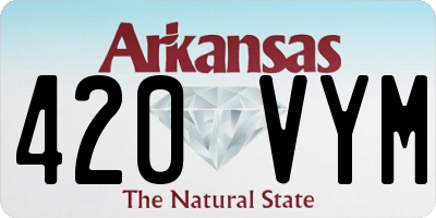 AR license plate 420VYM