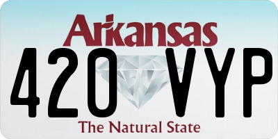 AR license plate 420VYP
