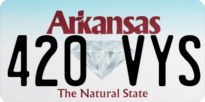 AR license plate 420VYS