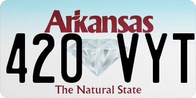 AR license plate 420VYT
