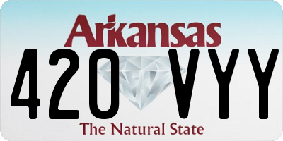 AR license plate 420VYY
