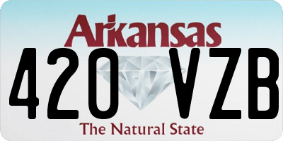 AR license plate 420VZB