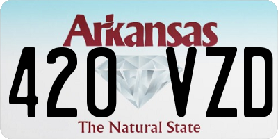 AR license plate 420VZD