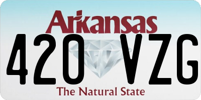 AR license plate 420VZG