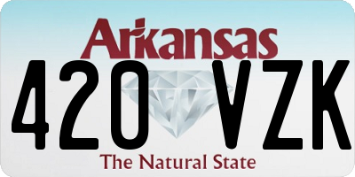 AR license plate 420VZK