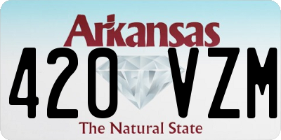 AR license plate 420VZM