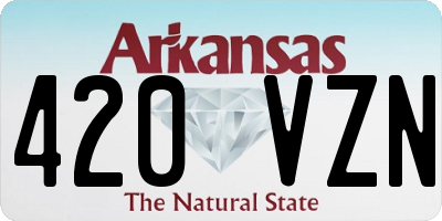 AR license plate 420VZN
