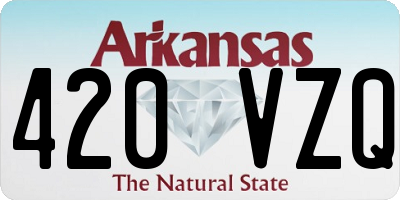 AR license plate 420VZQ