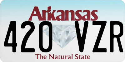 AR license plate 420VZR