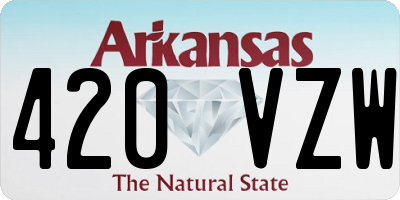 AR license plate 420VZW