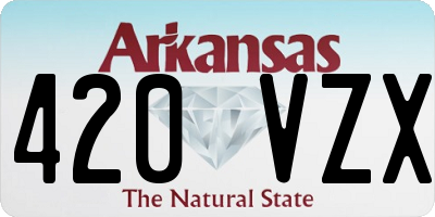 AR license plate 420VZX
