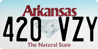 AR license plate 420VZY