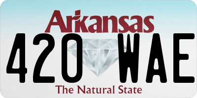 AR license plate 420WAE