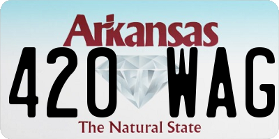 AR license plate 420WAG