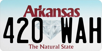 AR license plate 420WAH