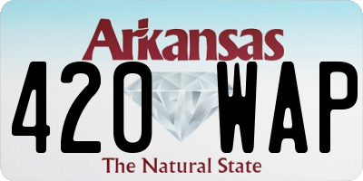 AR license plate 420WAP