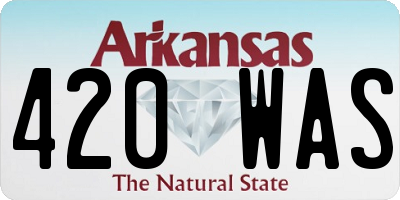 AR license plate 420WAS