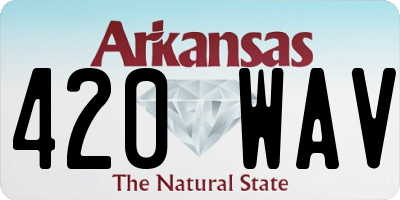 AR license plate 420WAV