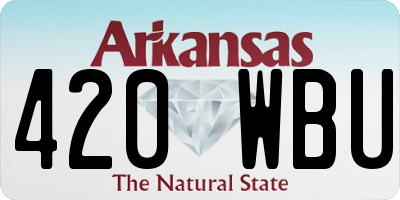 AR license plate 420WBU