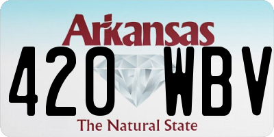 AR license plate 420WBV