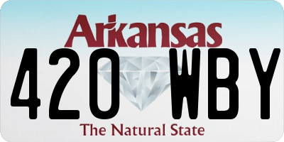 AR license plate 420WBY