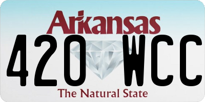 AR license plate 420WCC