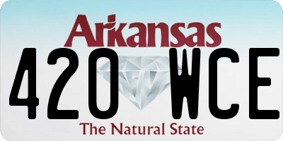 AR license plate 420WCE