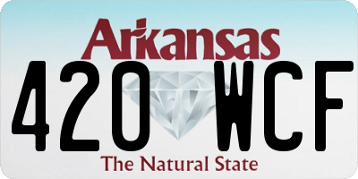 AR license plate 420WCF