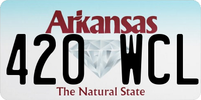 AR license plate 420WCL