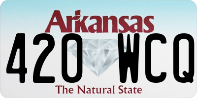 AR license plate 420WCQ