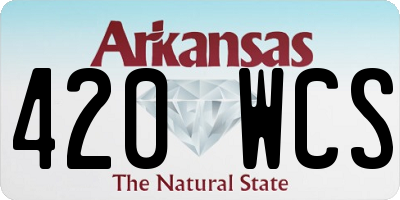 AR license plate 420WCS