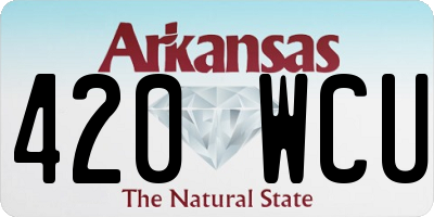 AR license plate 420WCU