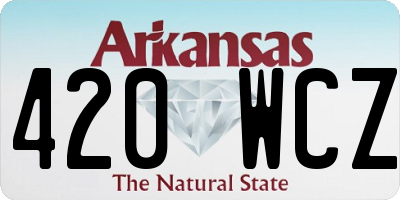 AR license plate 420WCZ