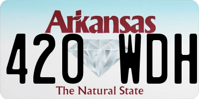 AR license plate 420WDH
