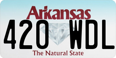 AR license plate 420WDL
