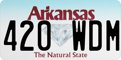 AR license plate 420WDM
