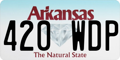 AR license plate 420WDP