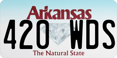 AR license plate 420WDS