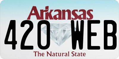 AR license plate 420WEB