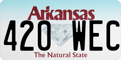 AR license plate 420WEC