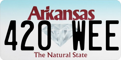 AR license plate 420WEE