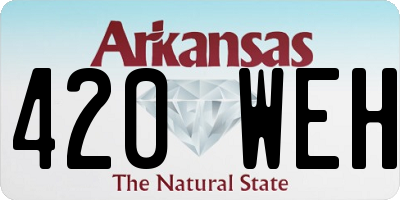 AR license plate 420WEH
