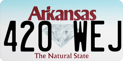 AR license plate 420WEJ