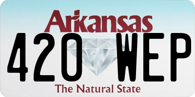 AR license plate 420WEP