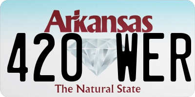 AR license plate 420WER