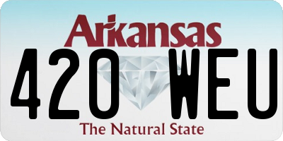 AR license plate 420WEU