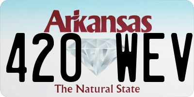 AR license plate 420WEV
